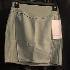 Lululemon Athletica light green Pencil Mini Skirt